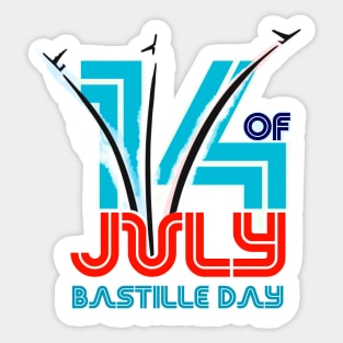 14 of July Bastille Day Sticker